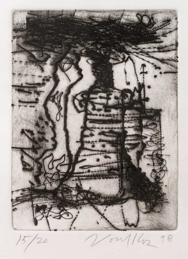 Untitled Dry Point Etching CR 313-PR - “Untitled Dry Point Etching CR 313-PR”