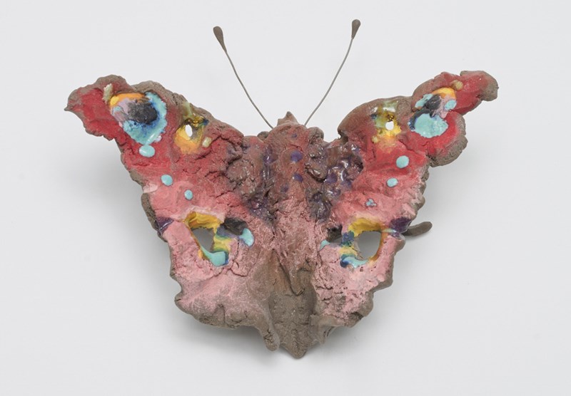 Curious Butterfly (Aglais io) - Artist: Hunter Garr Pace