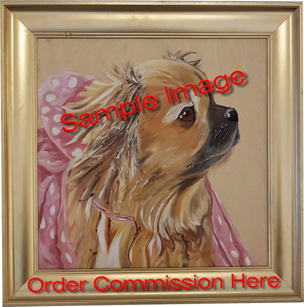 Commission Dog Portrait 18"x18" Inches - Commission Dog Portrait 18"x18" Inches