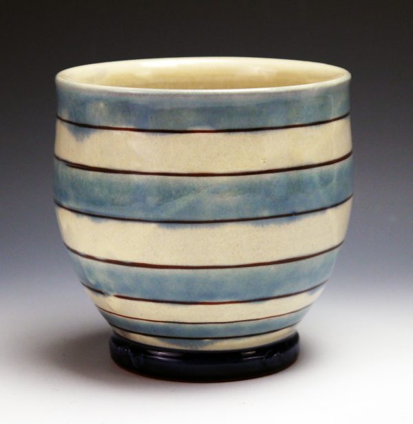 Striped Yunomi - "Materials: Earthenware