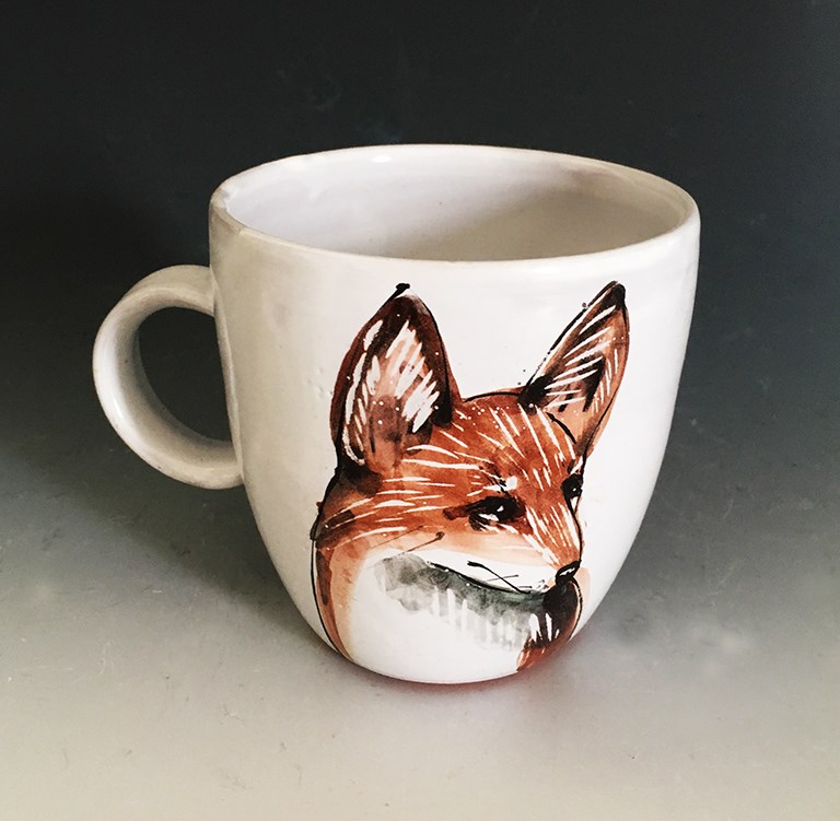 Fox Mug - Materials : Terra Cotta