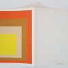 (Homage to the Square; Orange Brown Yellow - "Geometric Composition"