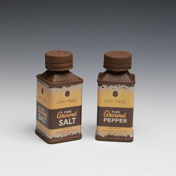 Ann Page Salt and Pepper Shakers - Title : "Ann Page" Salt & Pepper Shakers