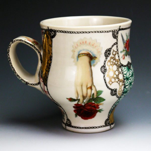 Kaffee Tasse (coffee cup), handpainted porcelain
