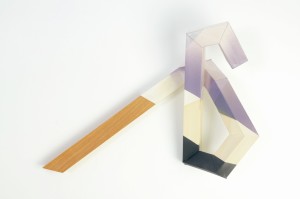 "Yuba", 2017 - ceramic and wood -17 x 14 x 6