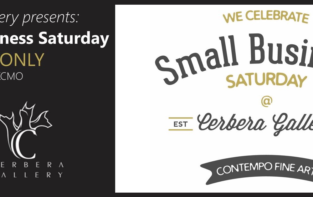 Cerbera Gallery - Small Business Saturday Banner
