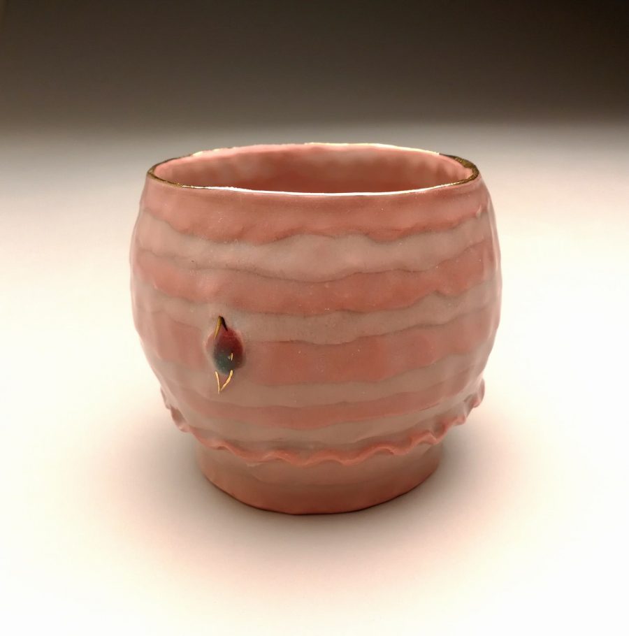 Sugar coated teabowl - Pink S - Title : Sugar coated teabowl - Pink S