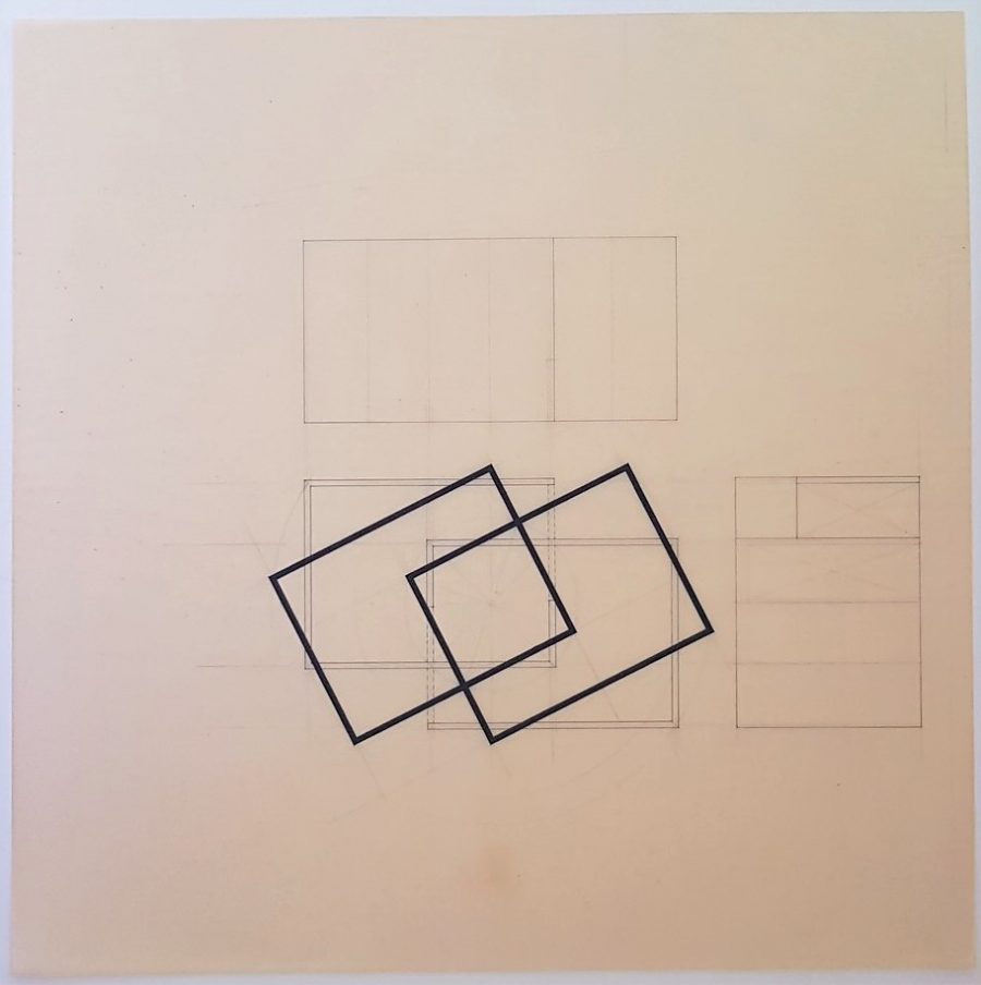 Untitled (Geometric Construction Drawing) - Katsuhito Nishikawa