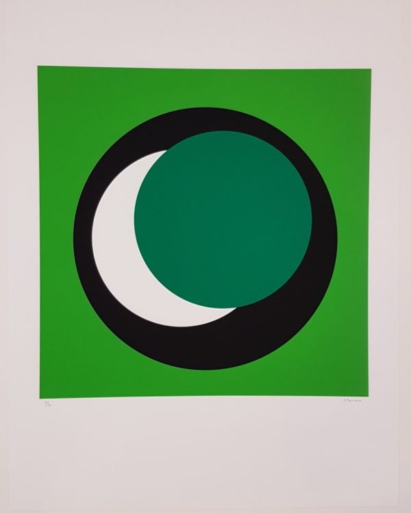 Dark Green Circle (Cercle vert foncé) - Geneviève Claisse
