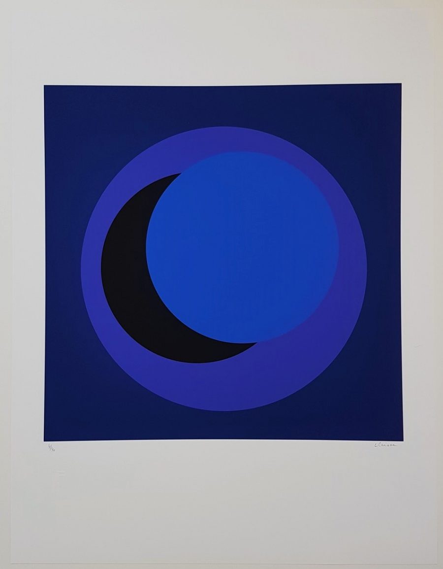 Dark Blue Circle (Cercle bleu foncé) - Geneviève Claisse
