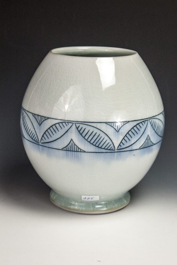 Blue Blush Vase - Size: 7" x 6.5" x 6.5" - by Steven Young Lee