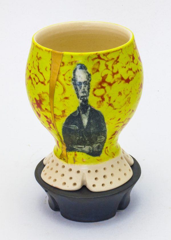 Lithograph printed cup with stand - Theresa Robinson