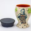 Title: Lithograph printed cup with stand