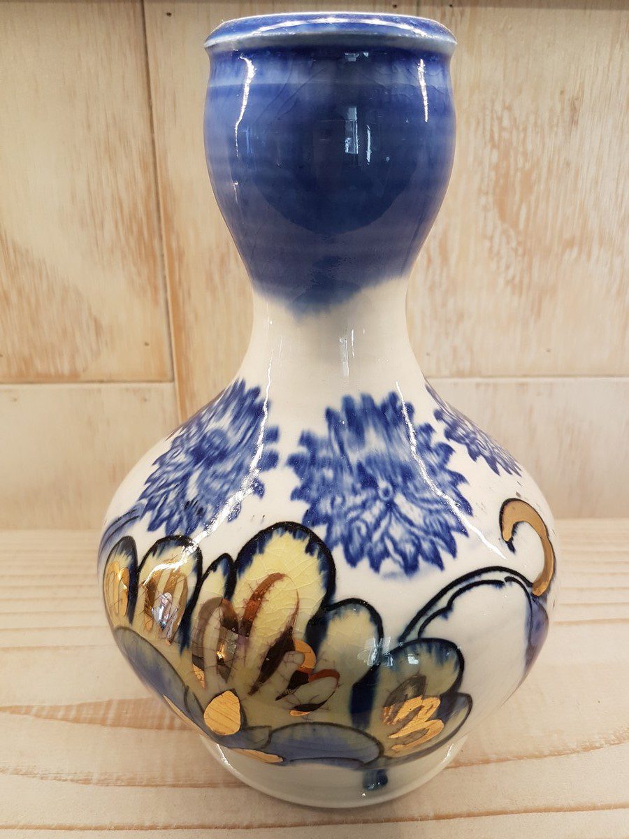 Bud Vase (blue top) - Bud Vase (blue top) - by Mariko Brown Harkin