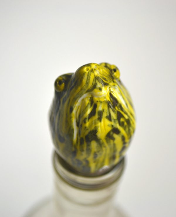 Glossy Painted Turtle Stopper - Materials : Porcelain
