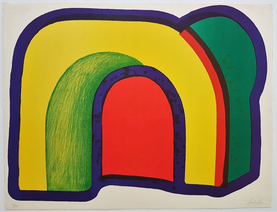 Composition with Red - Howard Hodgkin