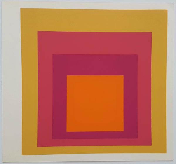 Homage to the Square: La Tehuana - Screenprint in brilliant Colors on strong wove paper double folded