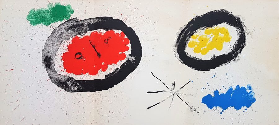 One plate from Derriere le Miroir no. 128: Peintures Murales de Miro - Joan Miró