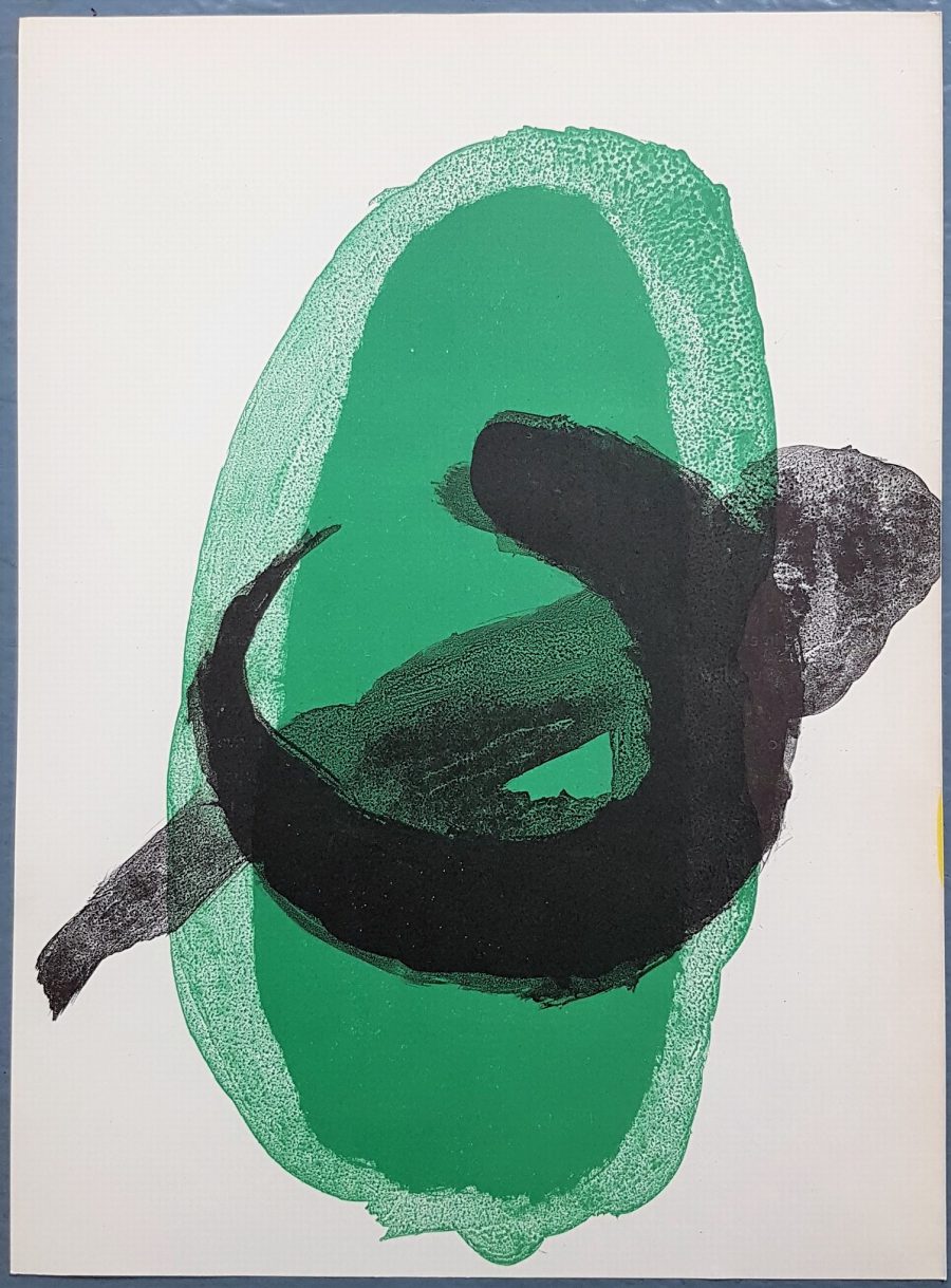 One plate from Derriere le Miroir no. 128: Peintures Murales de Miro