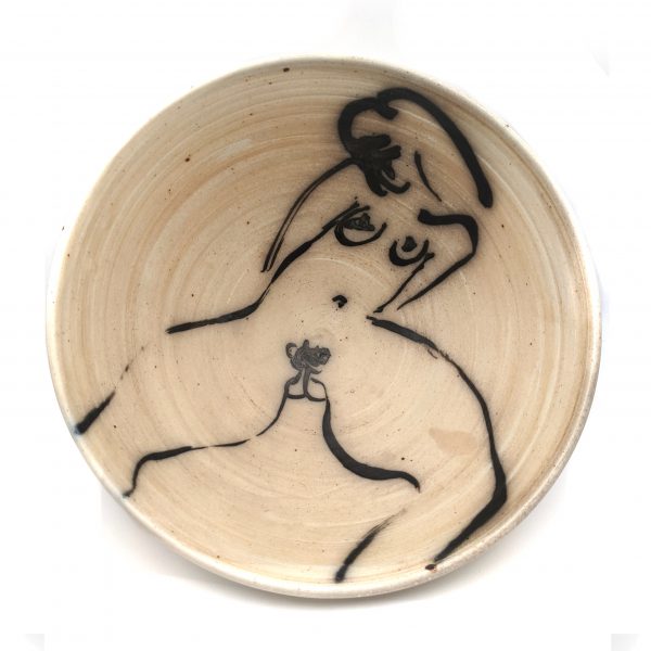 Medium Size Bowl with Nude - Ken Ferguson