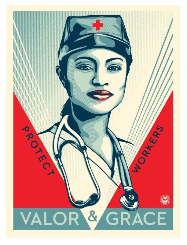 Valor and Grace Nurse - Shepard Fairey