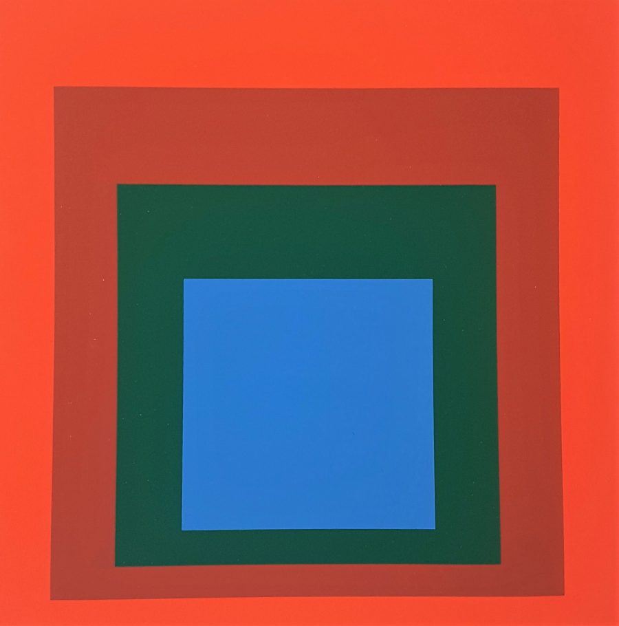 Blue + Darkgreen with 2 Reds
