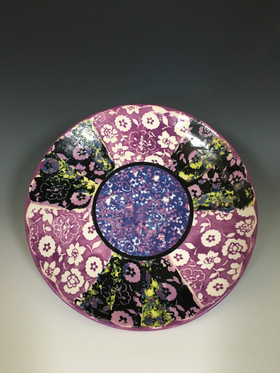 Violet Pattern Plate - Rachel Hubbard Kline