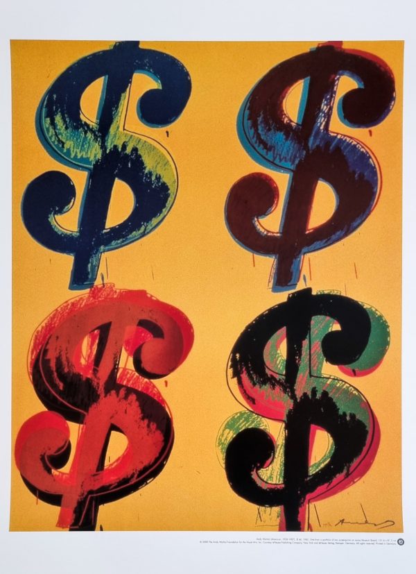 Dollar Sign (4) - Andy Warhol (after)