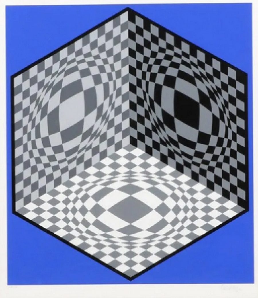 Cubic Relationship - Victor Vasarely