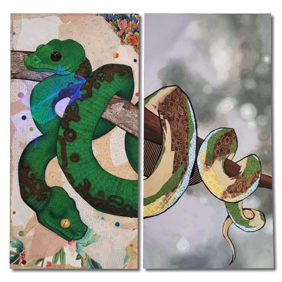 Serpent Diptych - Amy Young