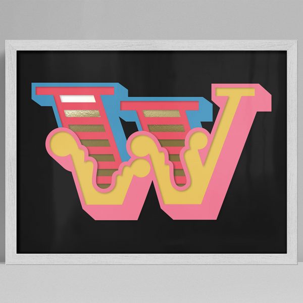 W - UV Print on 3 Layer Perspex
