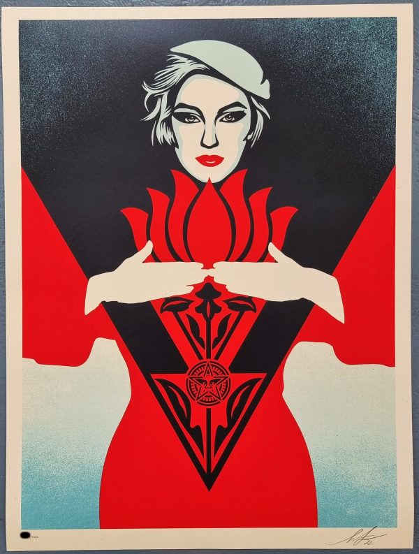 Noir Flower Women (Red) - Shepard Fairey
