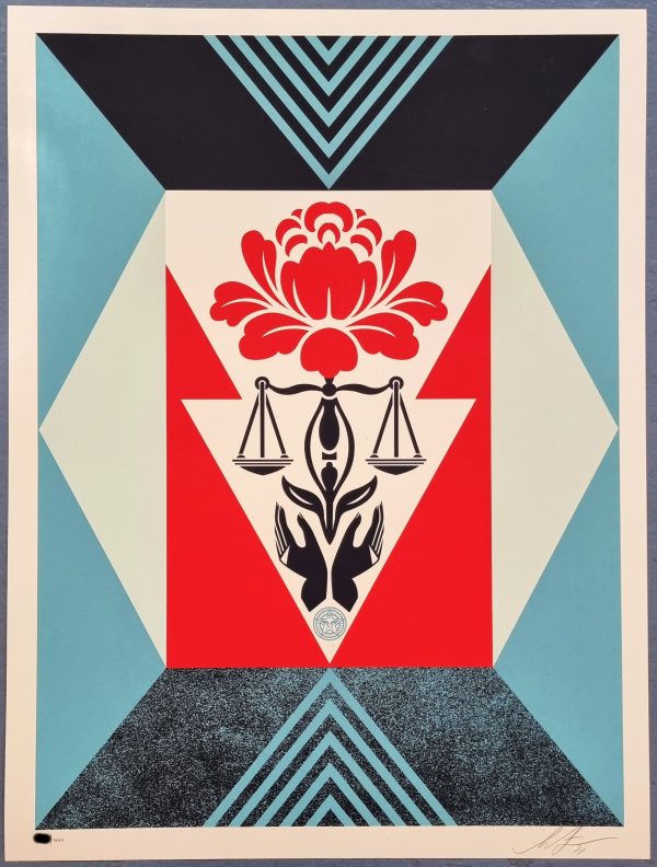 Cultivate Justice (Red) - Shepard Fairey