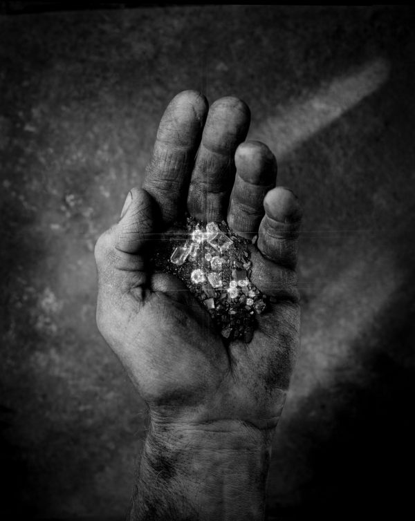 Hand and Diamonds