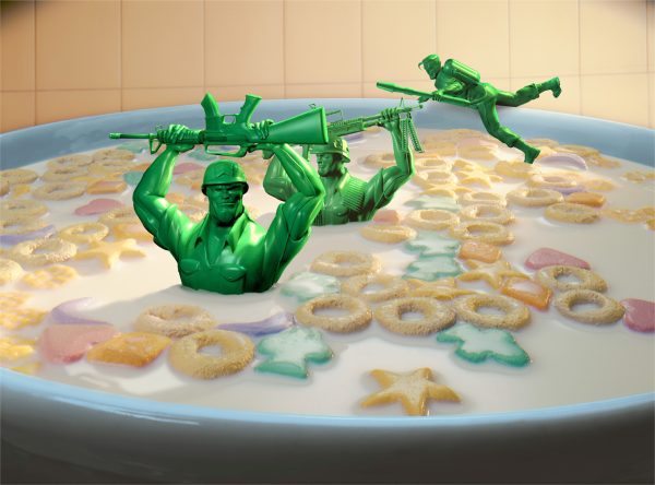 Army Men in Cereal Bowl - Nick Vedros