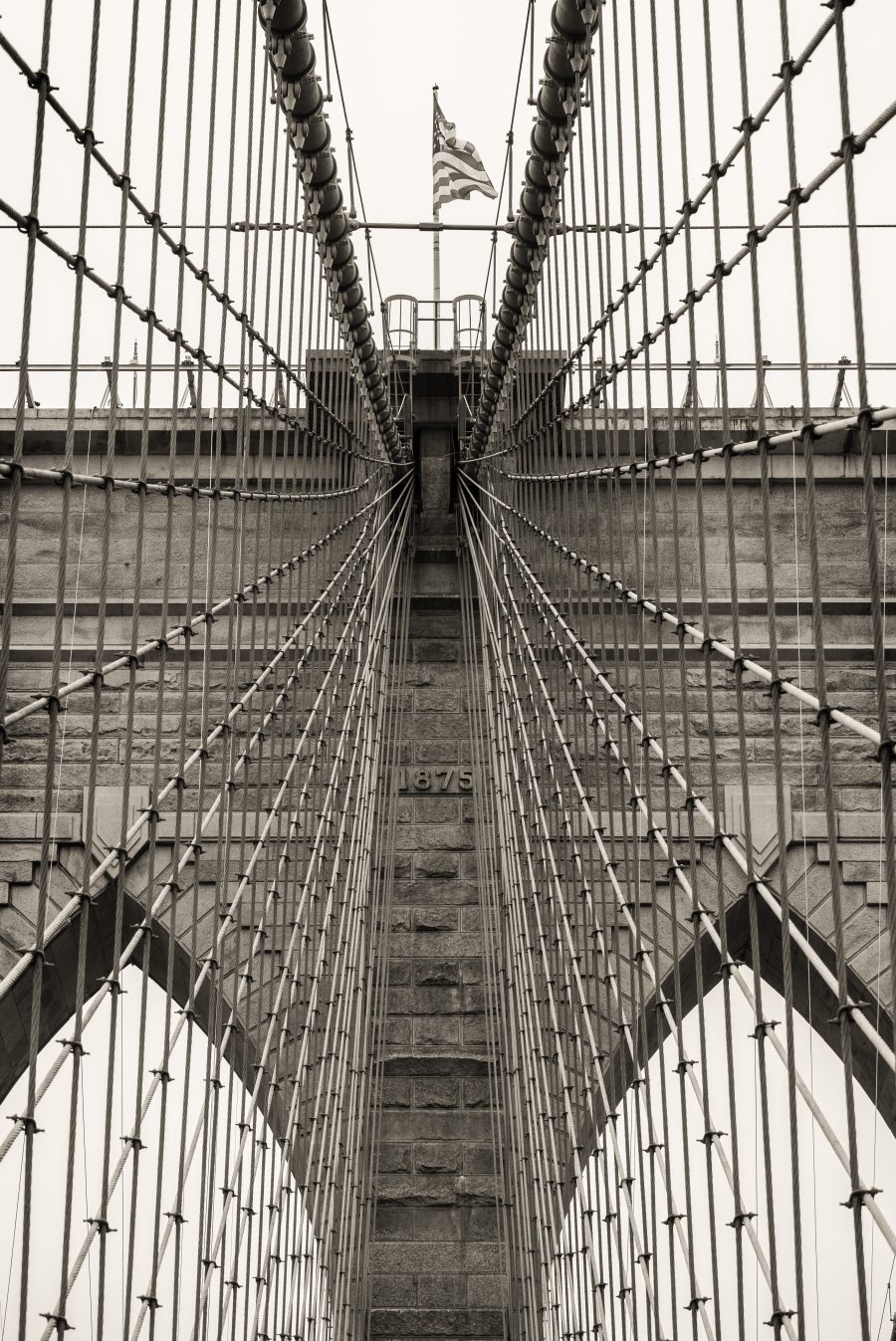 Brooklyn Bridge American Flag - Nick Vedros