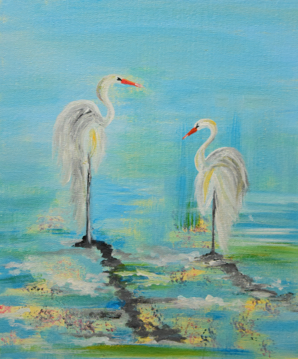 Two Cranes - Jay Patel
