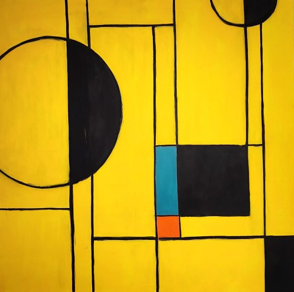 Mondrianisk Circles - Susan Kiefer