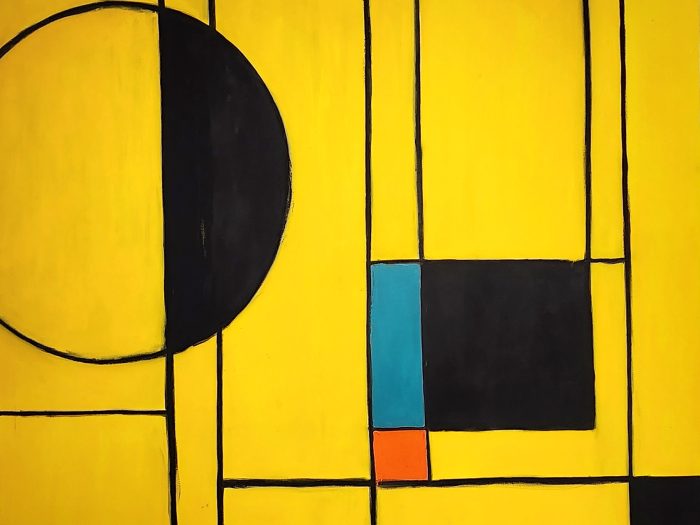 Mondrianisk Circles - Susan Kiefer