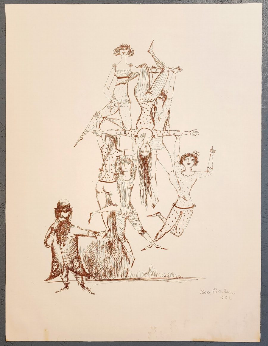 Unknown Title (annotated verso "Litho in Brown") - Bele Bachem
