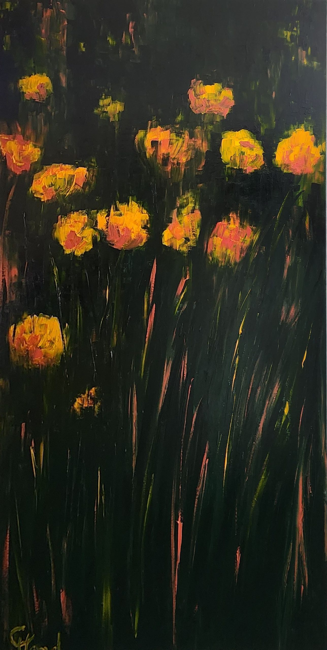Yellow Flower Field - Genevieve Hamel