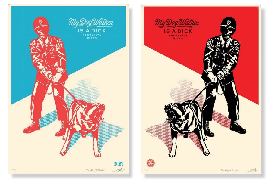 Sadistic Dog Walker (Diptych)