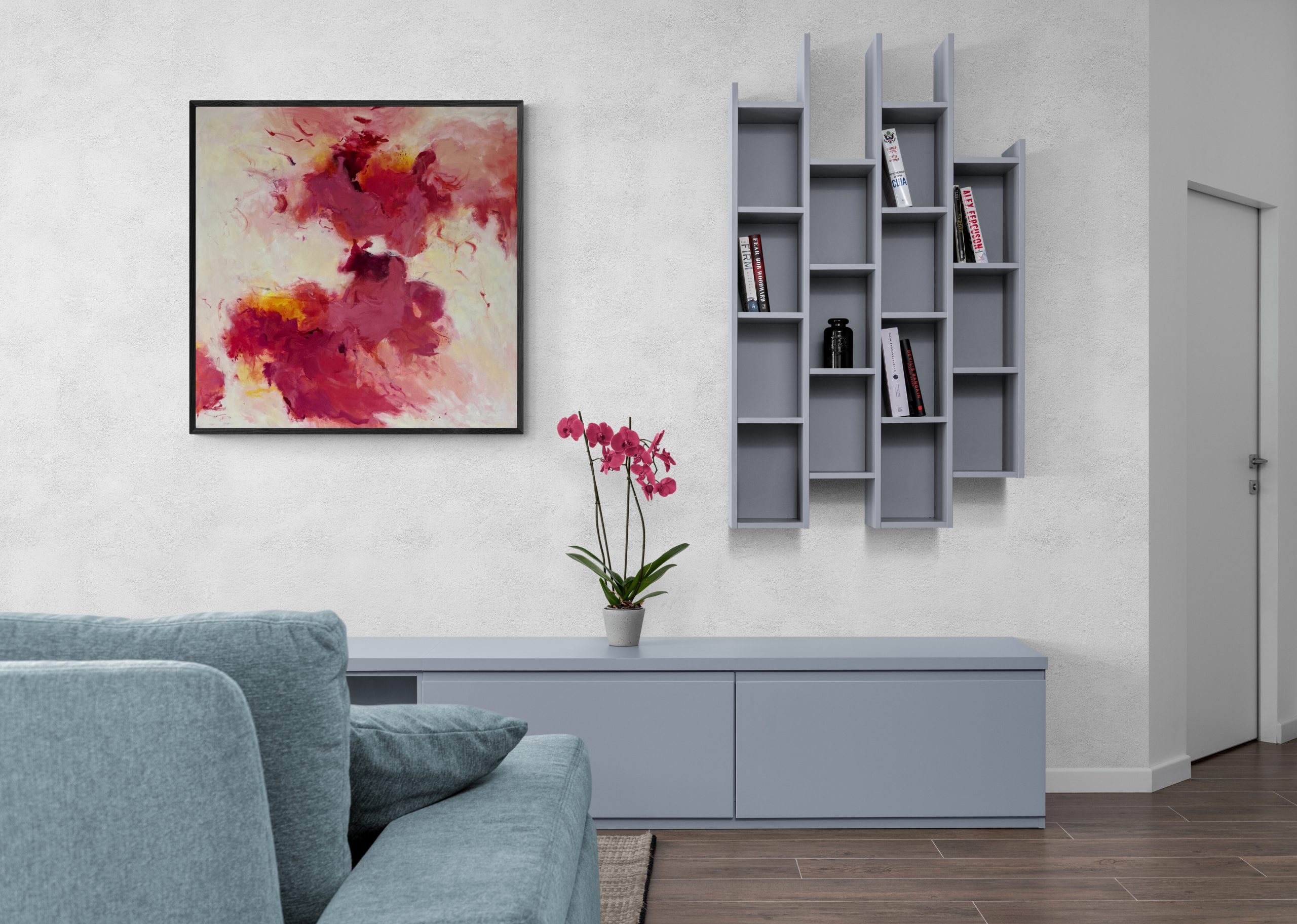 Mixed media on canvas