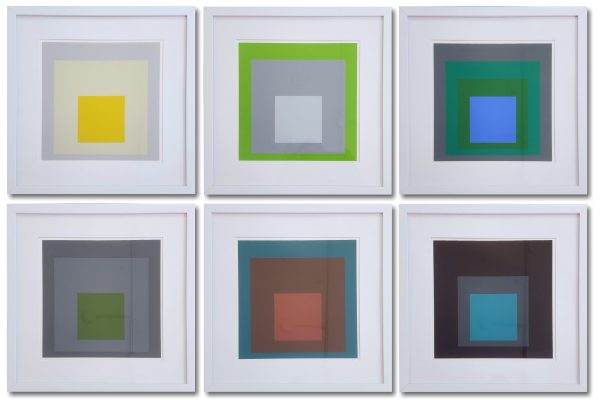 Homage to the Square: Folio of Six (6) Silkscreen Prints