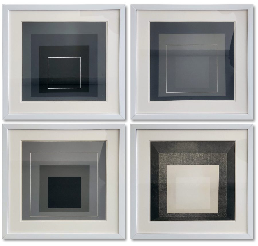 Homage to the Square (Hommage au Carre) – Set of Four (4) Screenprints