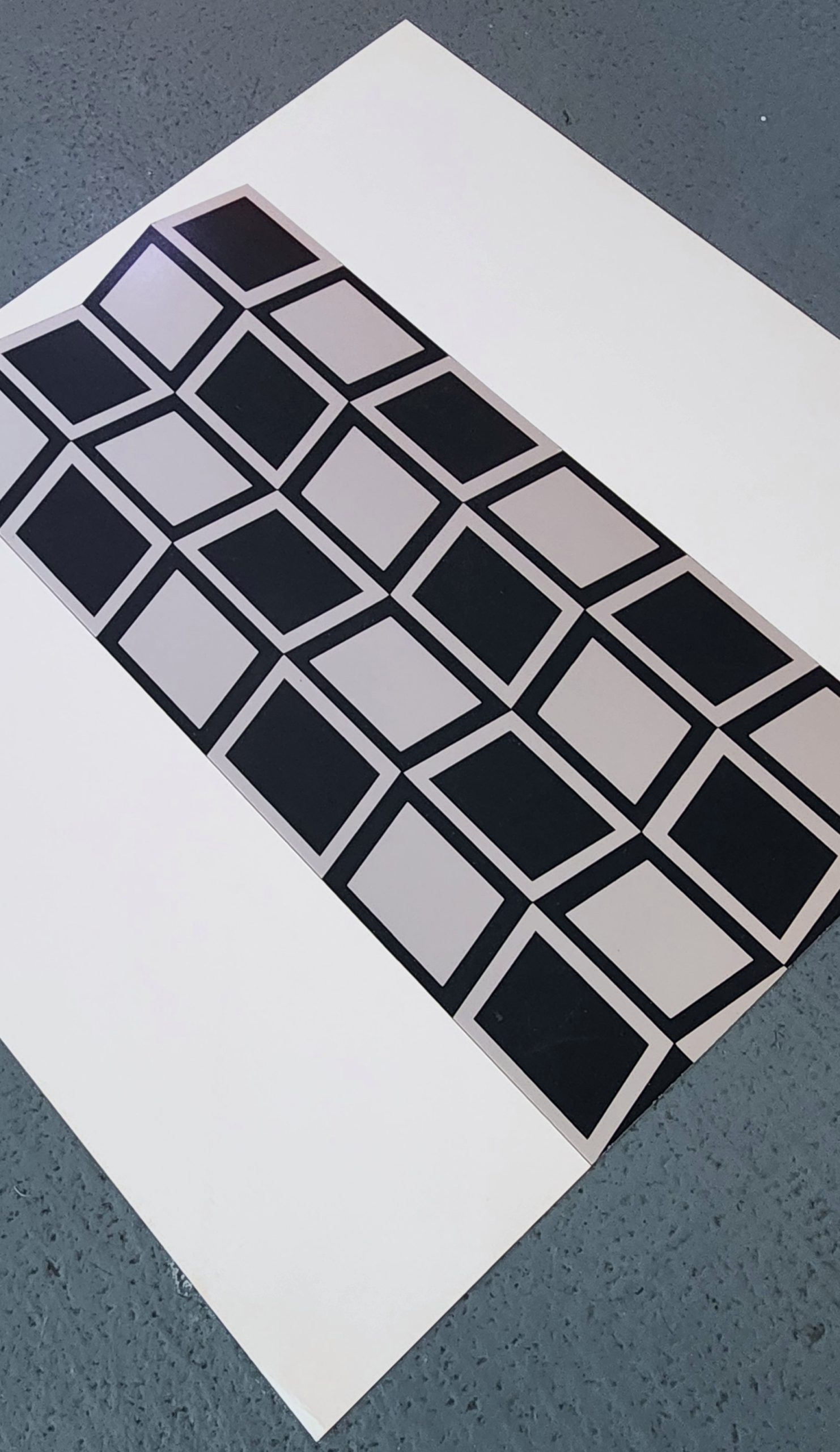 Silkscreen on thick glazed paper (after a painting from 1964)