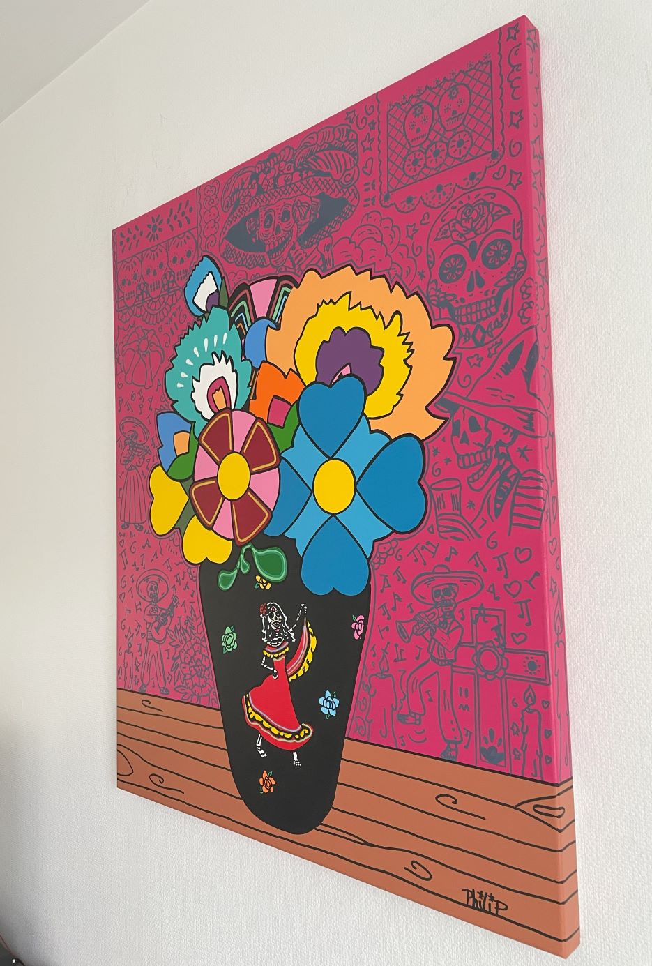 Signed and titled by hang