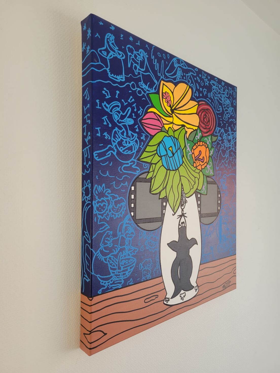 Signed and titled by hang
