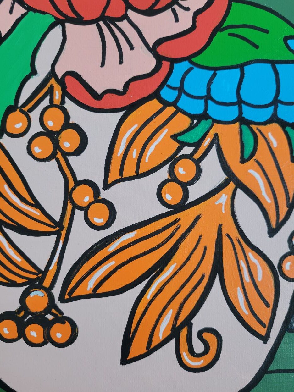 Signed and titled by hang