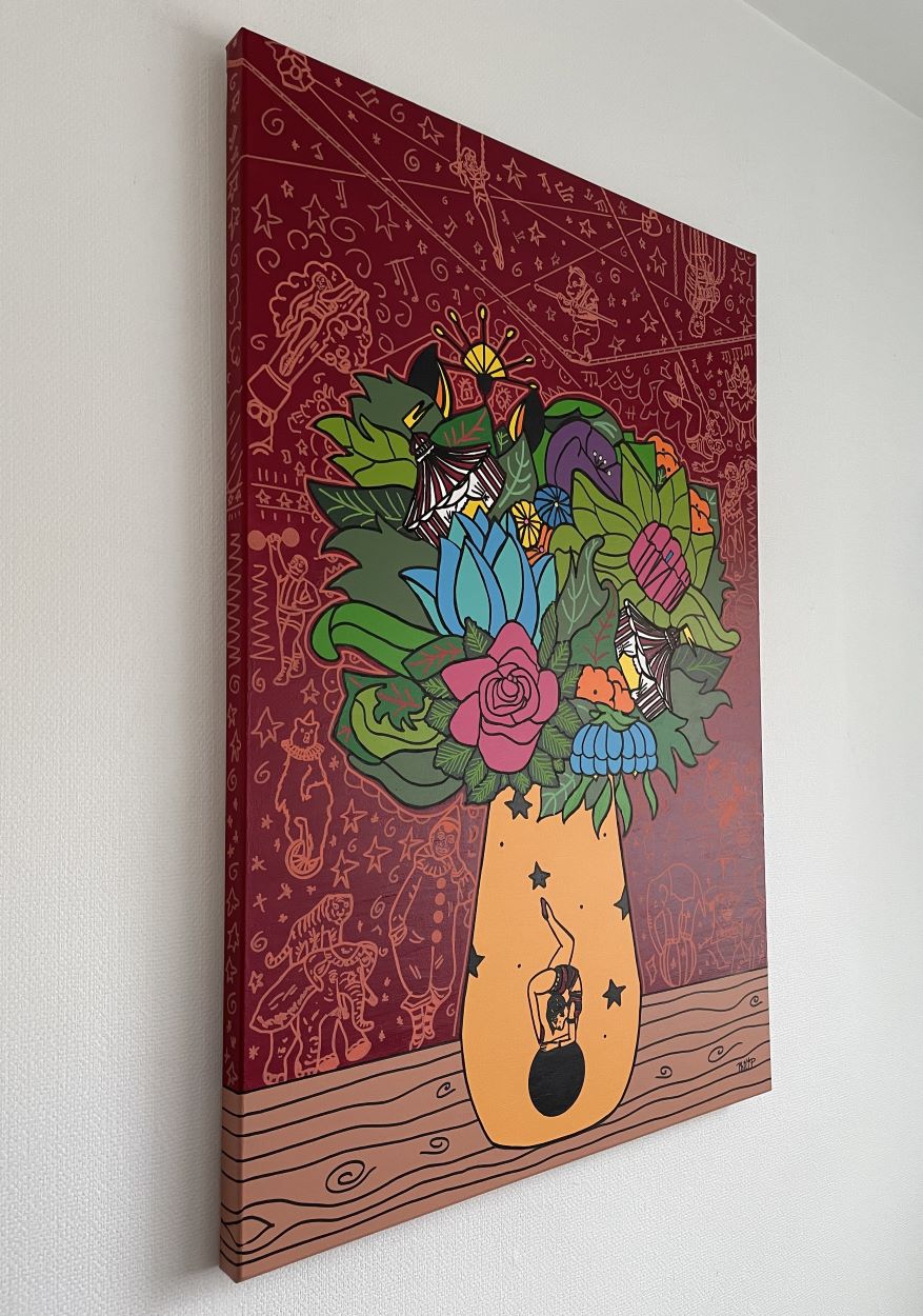 Signed and titled by hang